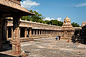 The great Chola temples of Tamil Nadu - The Airavatesvara temple of Darasuram. The prakara-wall surrounding the temple. 